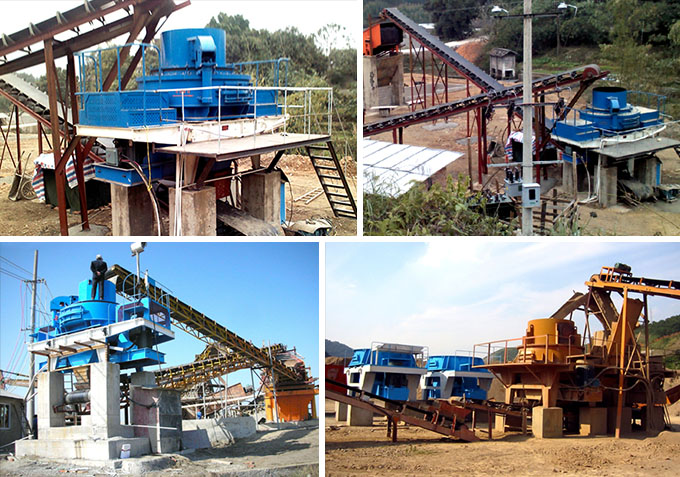 环保冲击式制砂机生产现场 环保冲击式制砂机生产现场