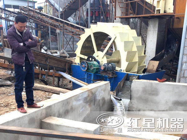 洗砂机用户生产现场 洗砂机用户生产现场