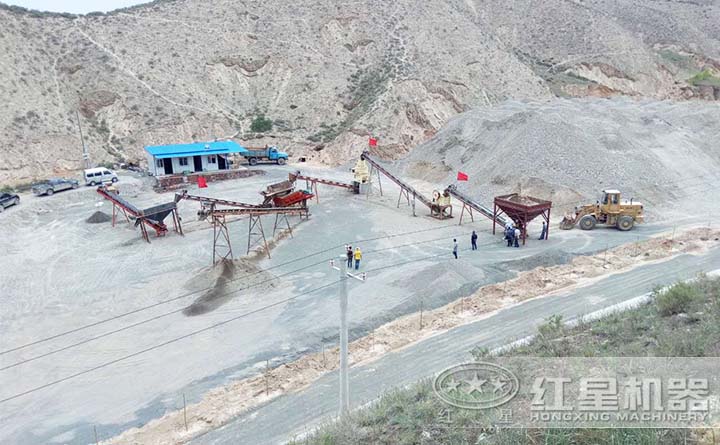 山沙制砂机生产线客户现场 山沙制砂机生产线客户现场