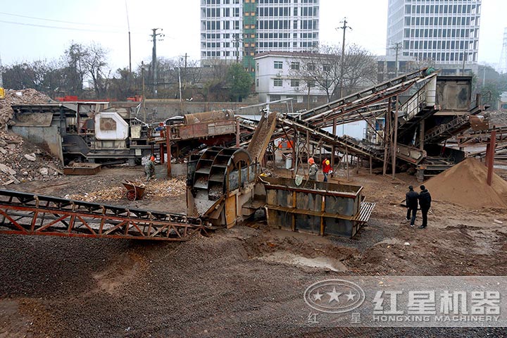 建筑垃圾粉碎现场 建筑垃圾粉碎现场