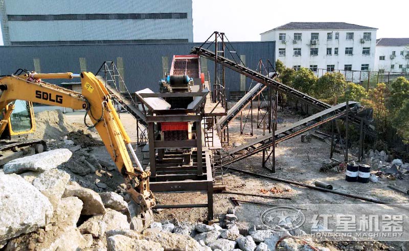 建筑垃圾处理现场 建筑垃圾处理现场