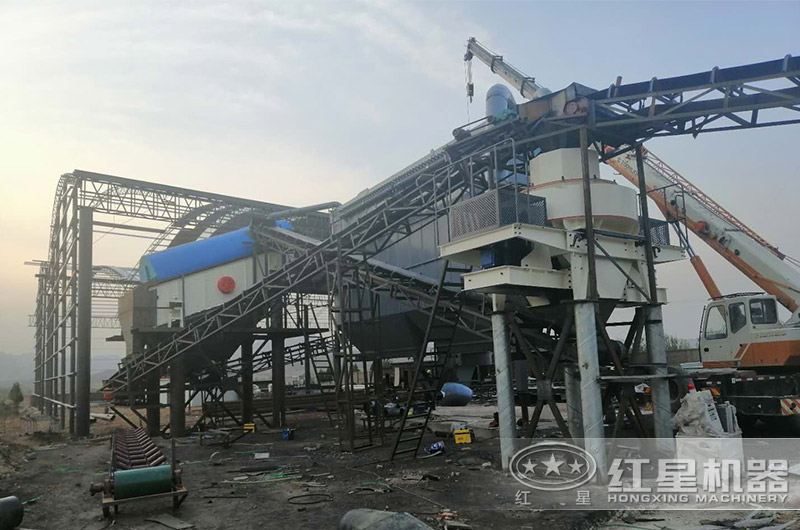 大理石制砂加工现场 大理石制砂加工现场